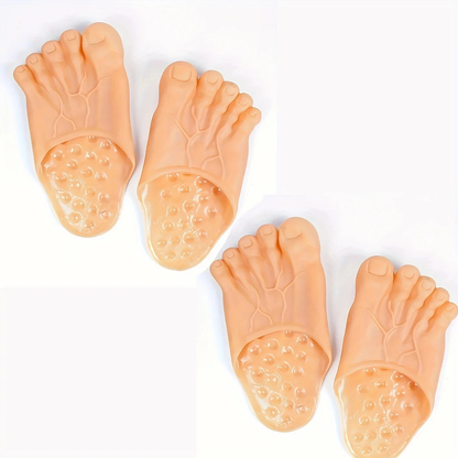 Giant Barefoot Prank Slippers