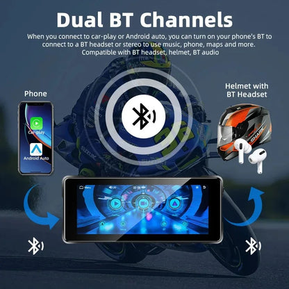 Motorcykeldisplay 7 tum