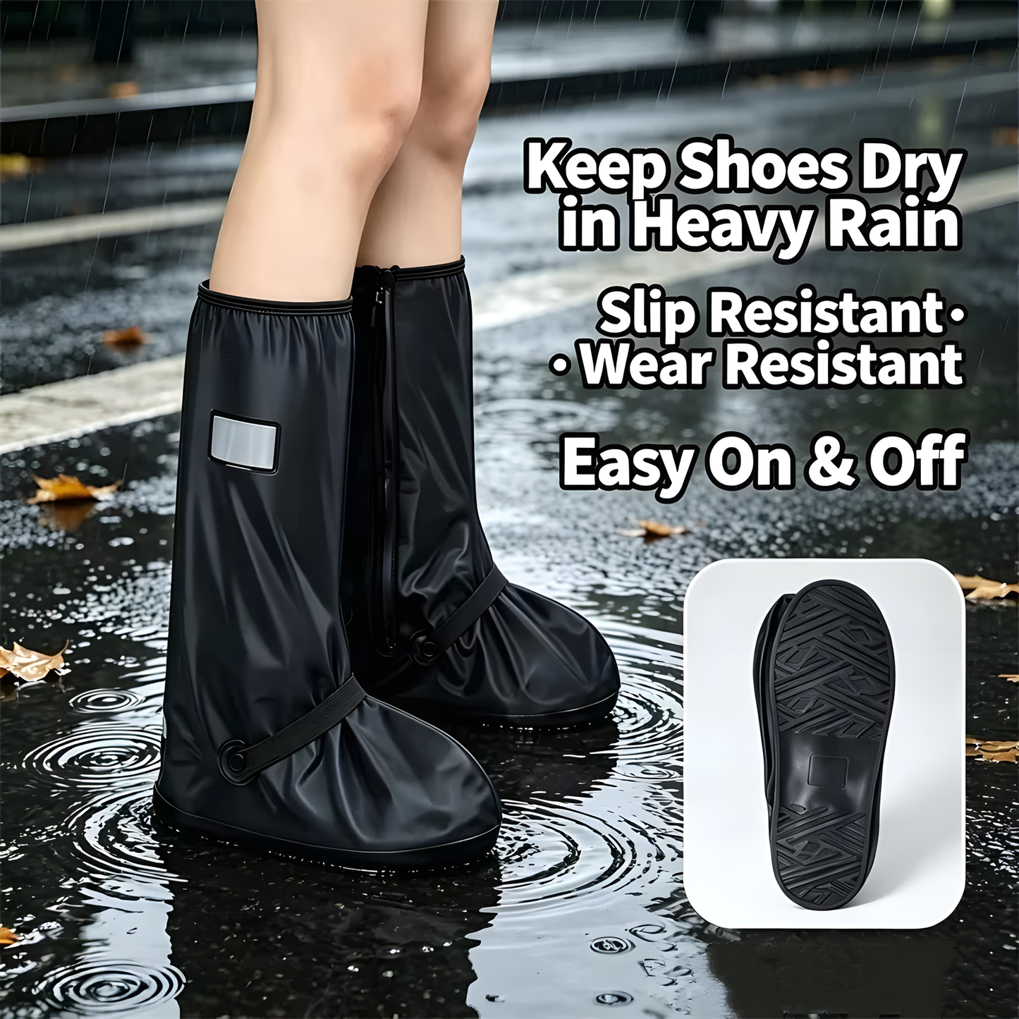 High-Tube Waterproof Shoe Covers