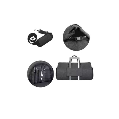 Weekendbag för män, vattenresistent, separat skofack