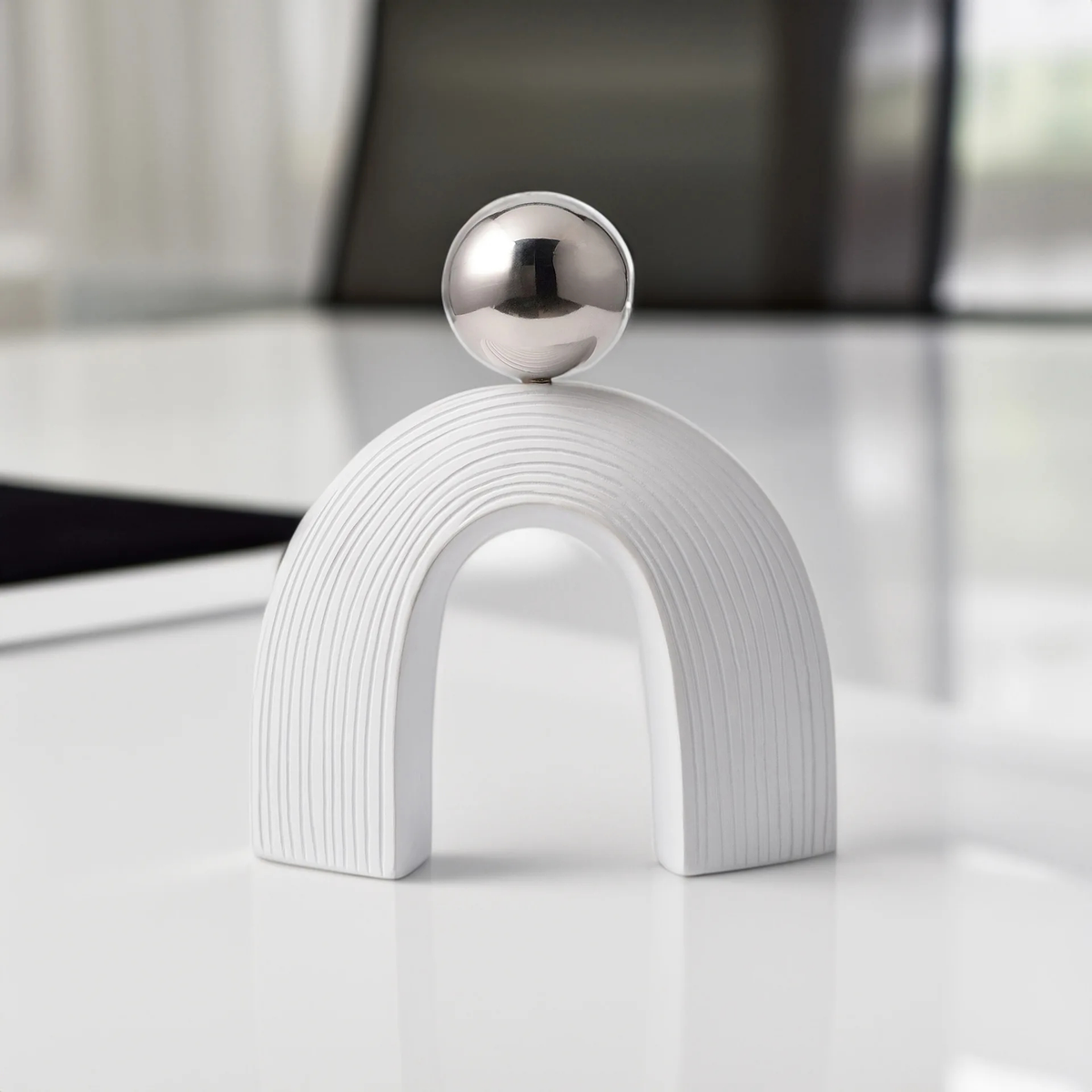 Arch and Ball Desktop Sculpture