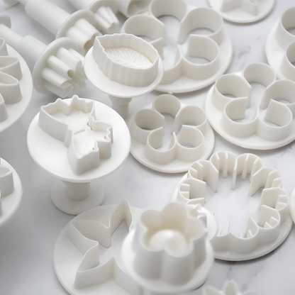 33-Piece Floral Fondant Cutter Set