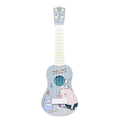 Animal Print Four-String Toy Ukulele
