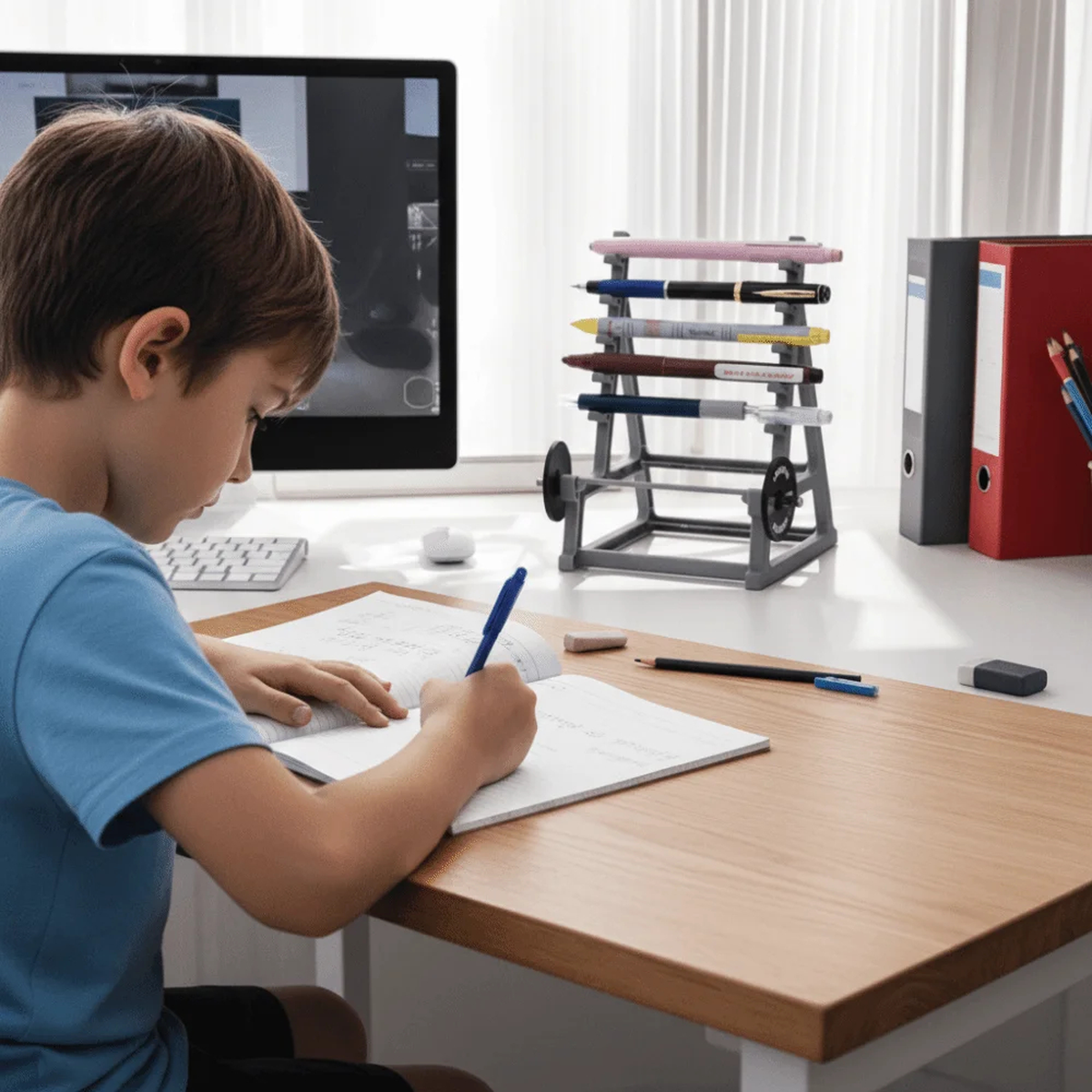 Barbell Desk Pen Holder