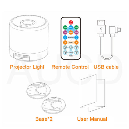 Projector Galaxy Aurora Laser Light