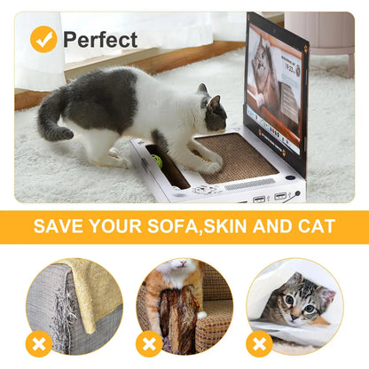 Klösbräda för katter, laptop