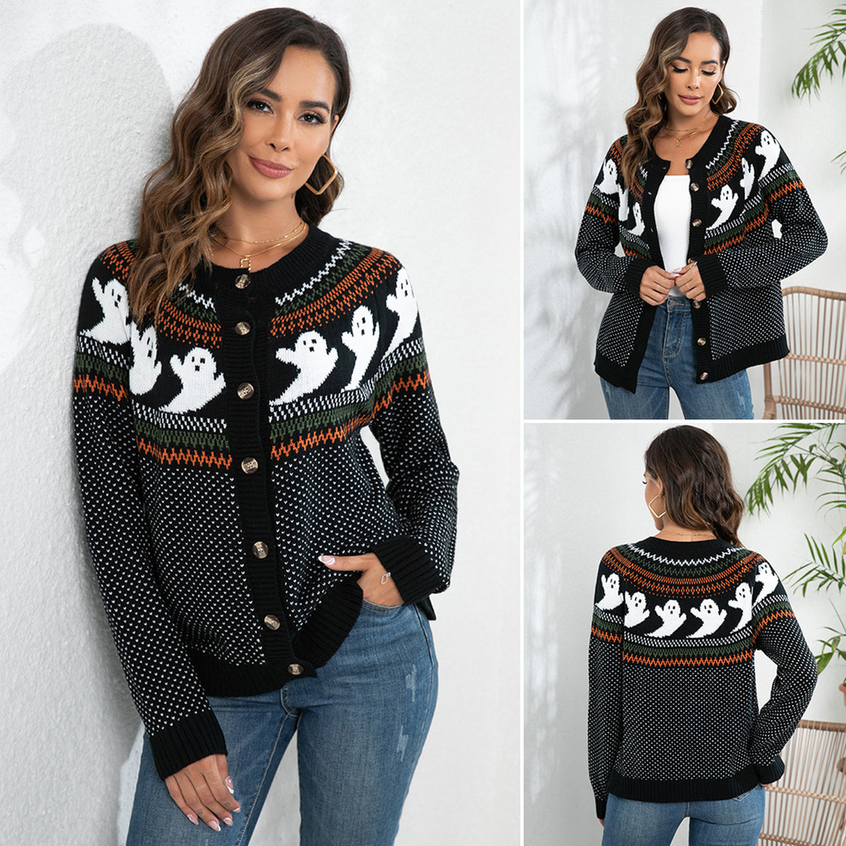 Ghost Pattern Cardigan
