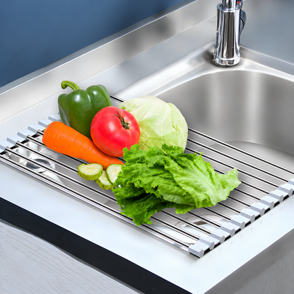 Roll-Up Sink Drying Rack