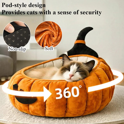 Pumpkin Cat Bed