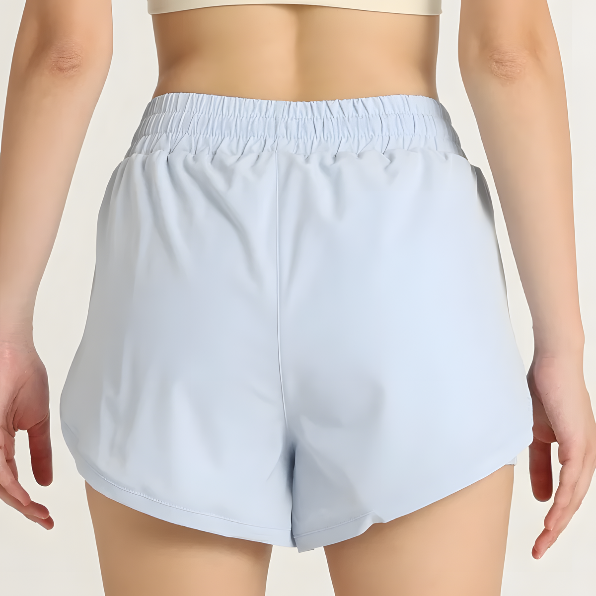 High Waist Three Quarter Workout Shorts