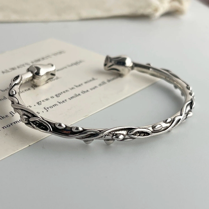 Thorn Rose Cuff Bracelet