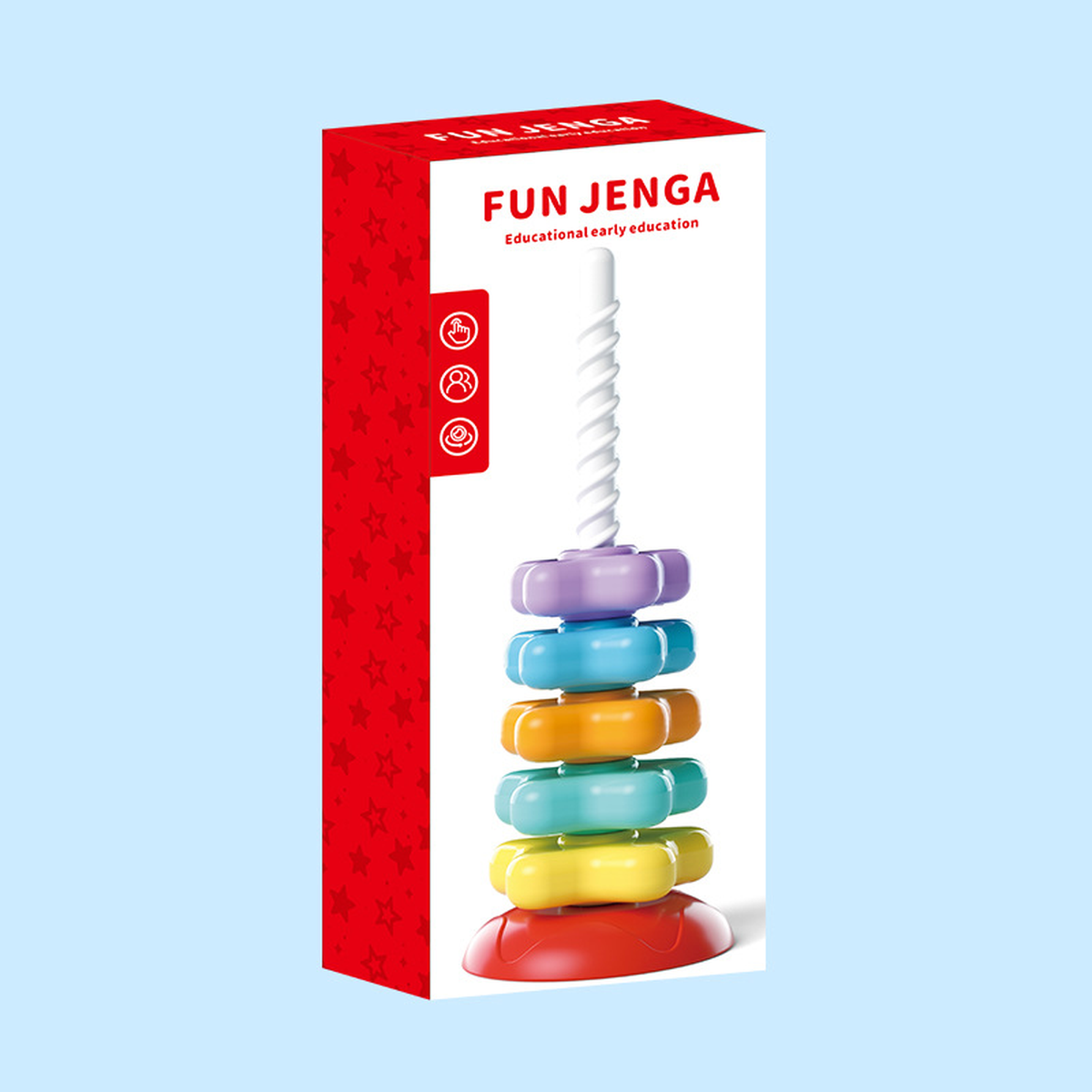 Rainbow Stacking Tower Toy