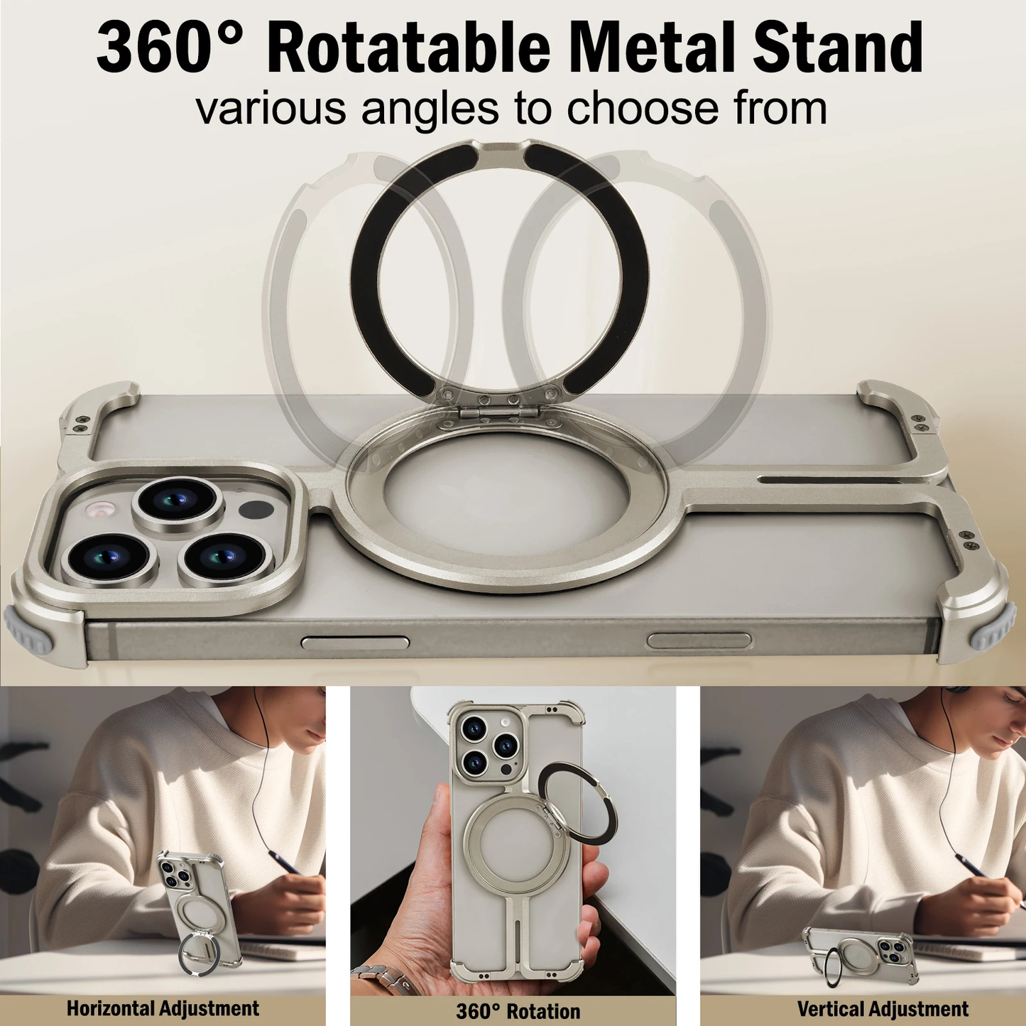 Metal Rotating Phone Case