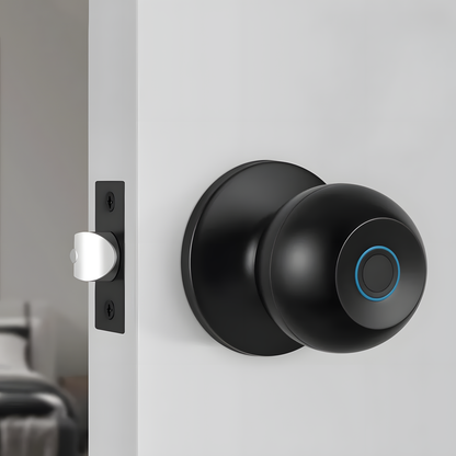 Rounded Fingerprint Smart Door Knob