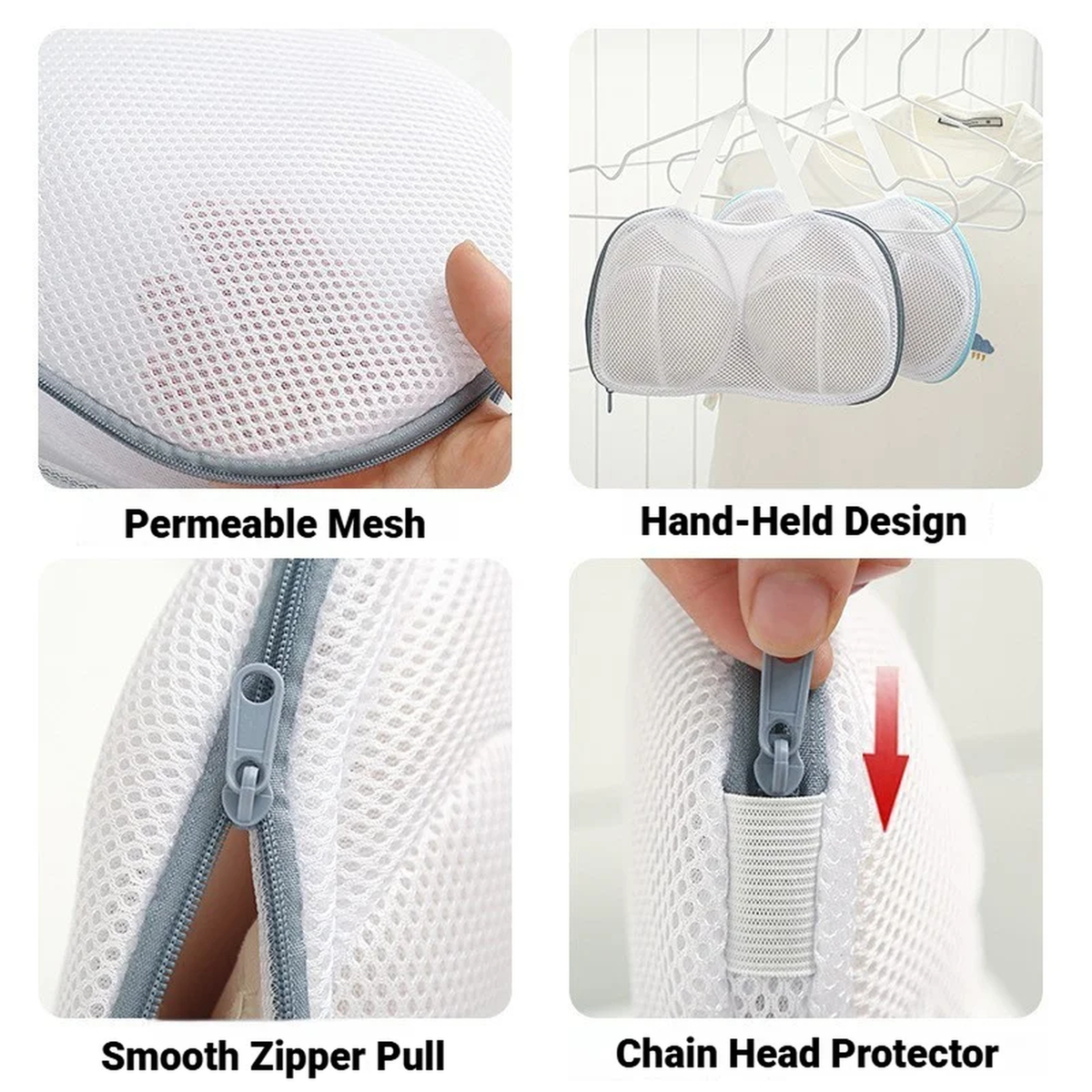 Zip Laundry Bag for Underwear