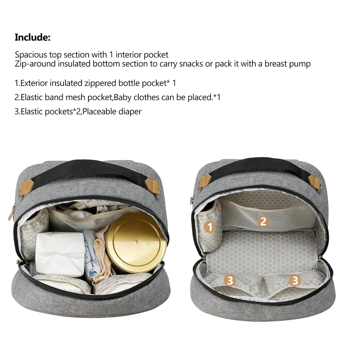 Insulated Diaper Backpack