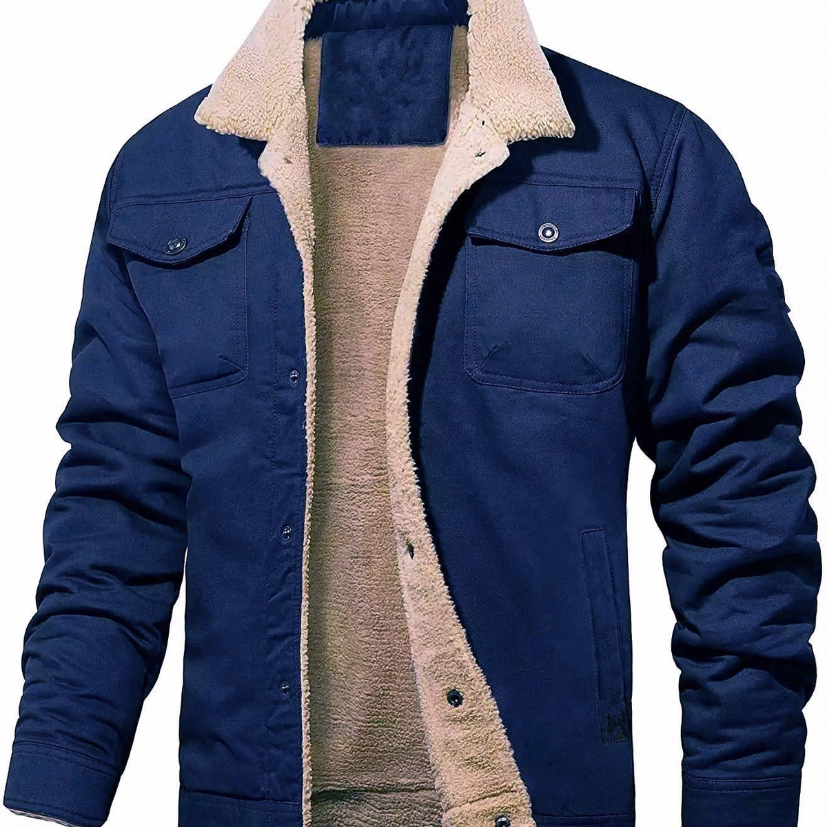 Men's Sherpa-Lined Utility Jacket