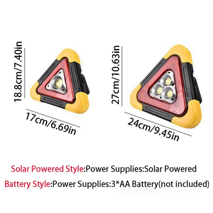 LED Solar Warning Triangle