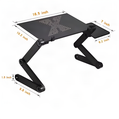 Adjustable Laptop Desk with Cooling Fan