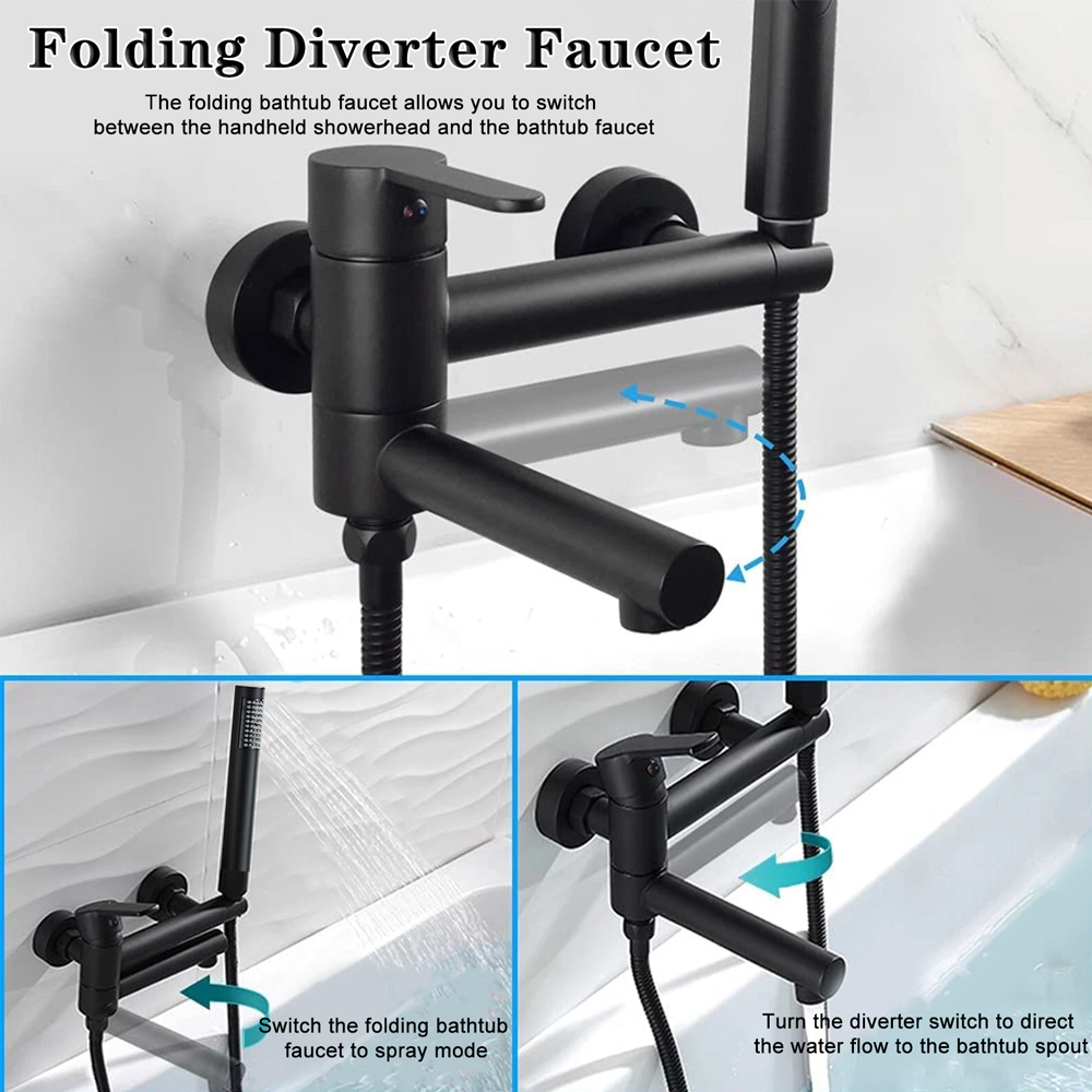Wall Mounted Bathtub Faucet Set