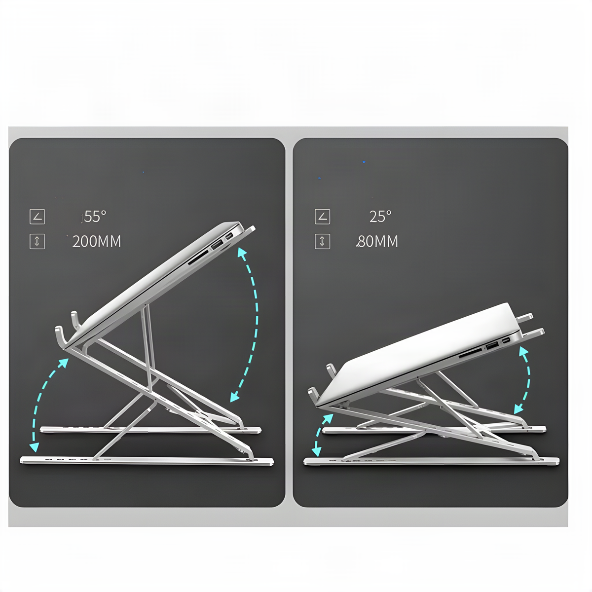 Foldable Aluminum Laptop Riser