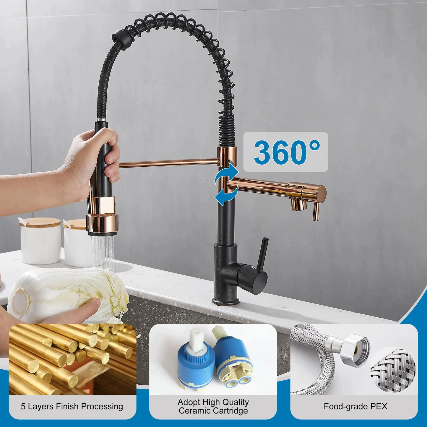 Pull-Out Kitchen Faucet