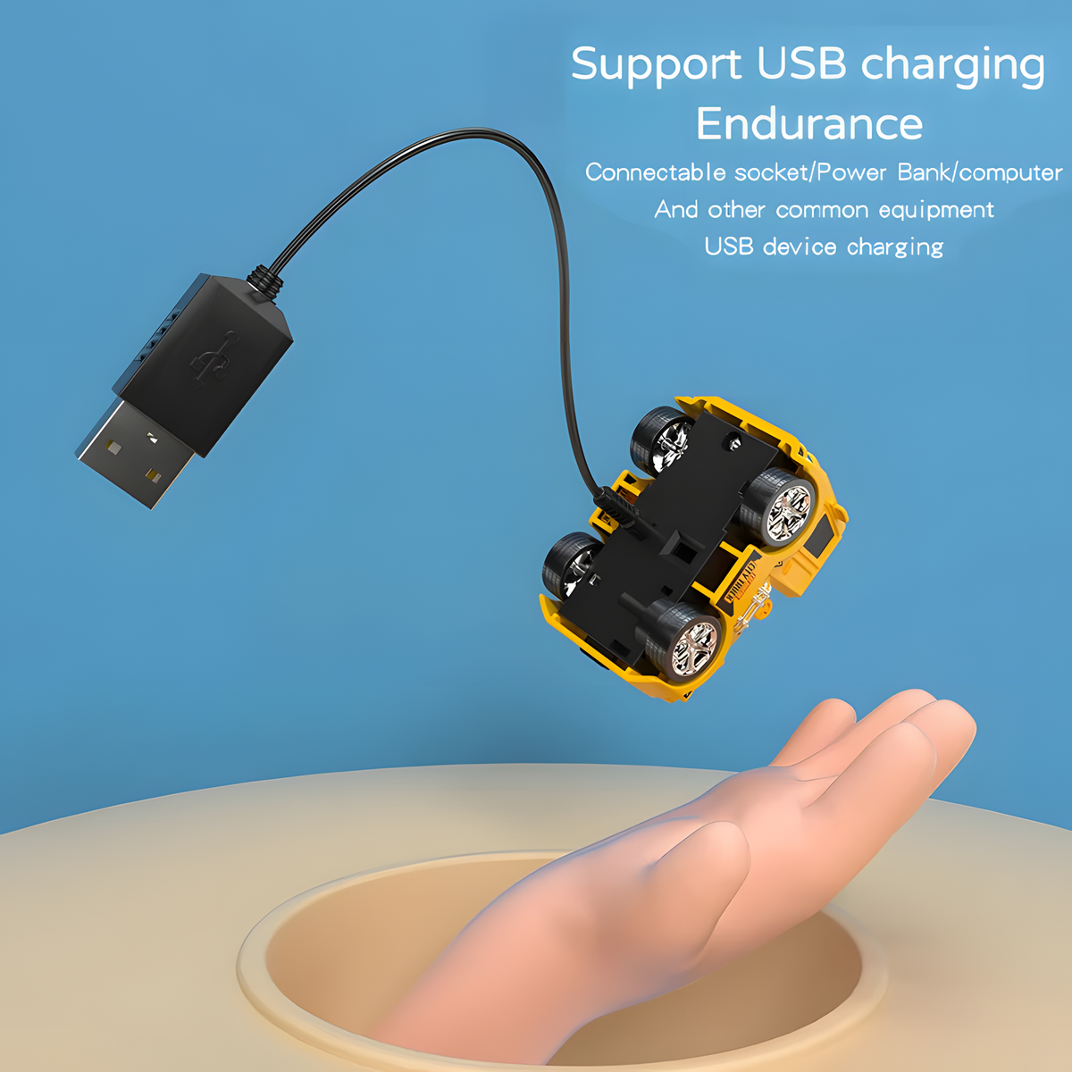 Wrist-Remote Mini Rechargeable Car