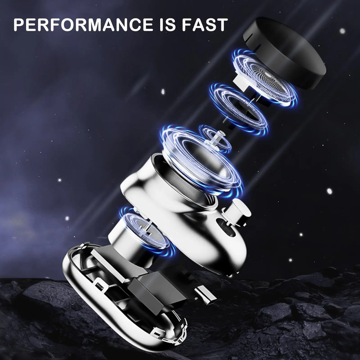 Compact Six-Blade Shaver