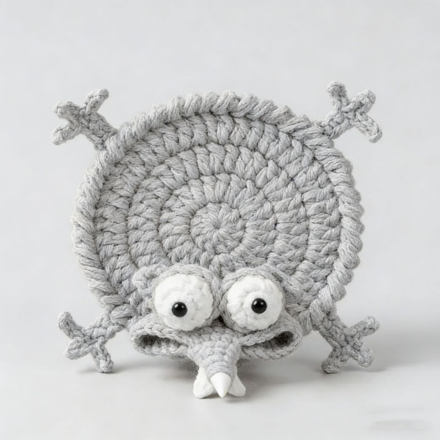 Crochet Mouse Drink Coaster