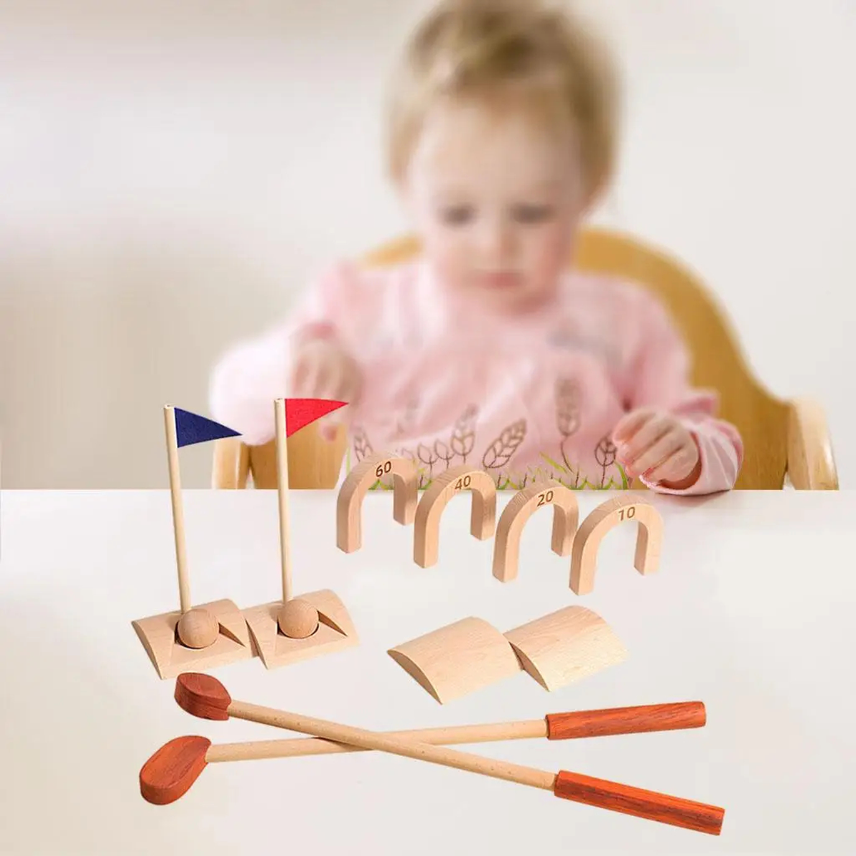 Wooden Indoor Golf Set