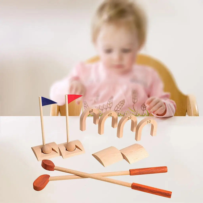 Wooden Indoor Golf Set