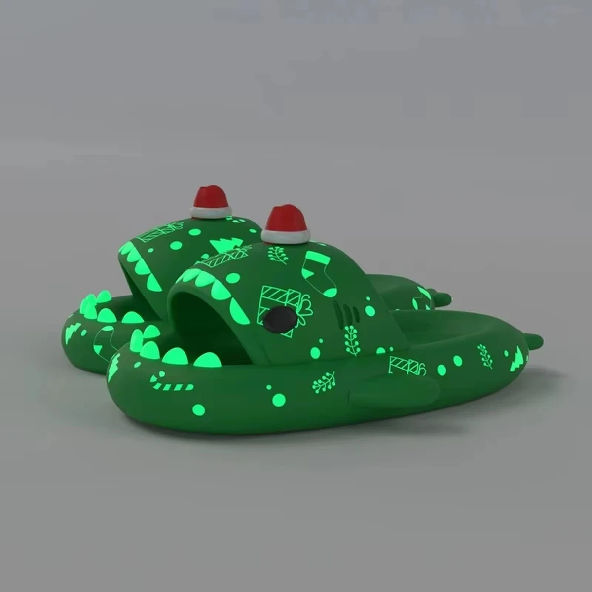Glow-in-the-Dark Shark Slippers