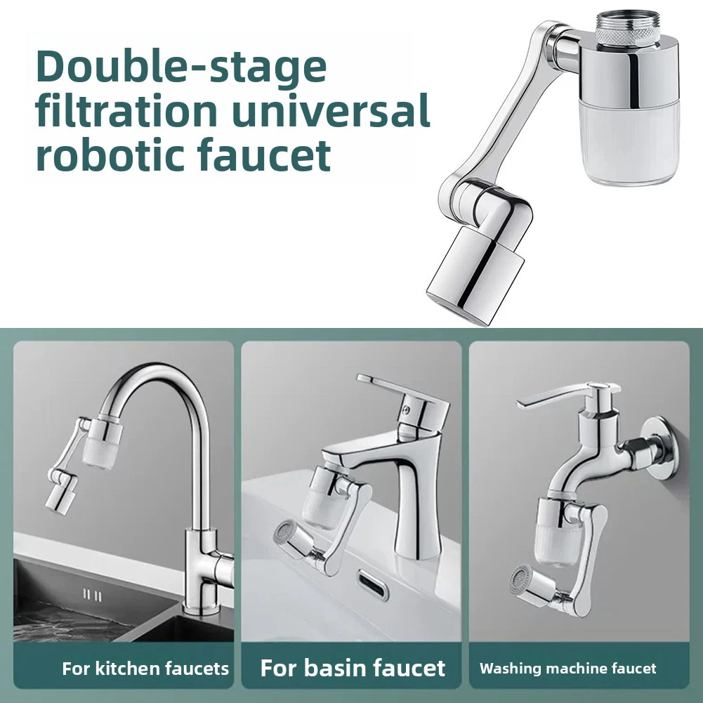 Dual-Outlet Faucet Filter Arm