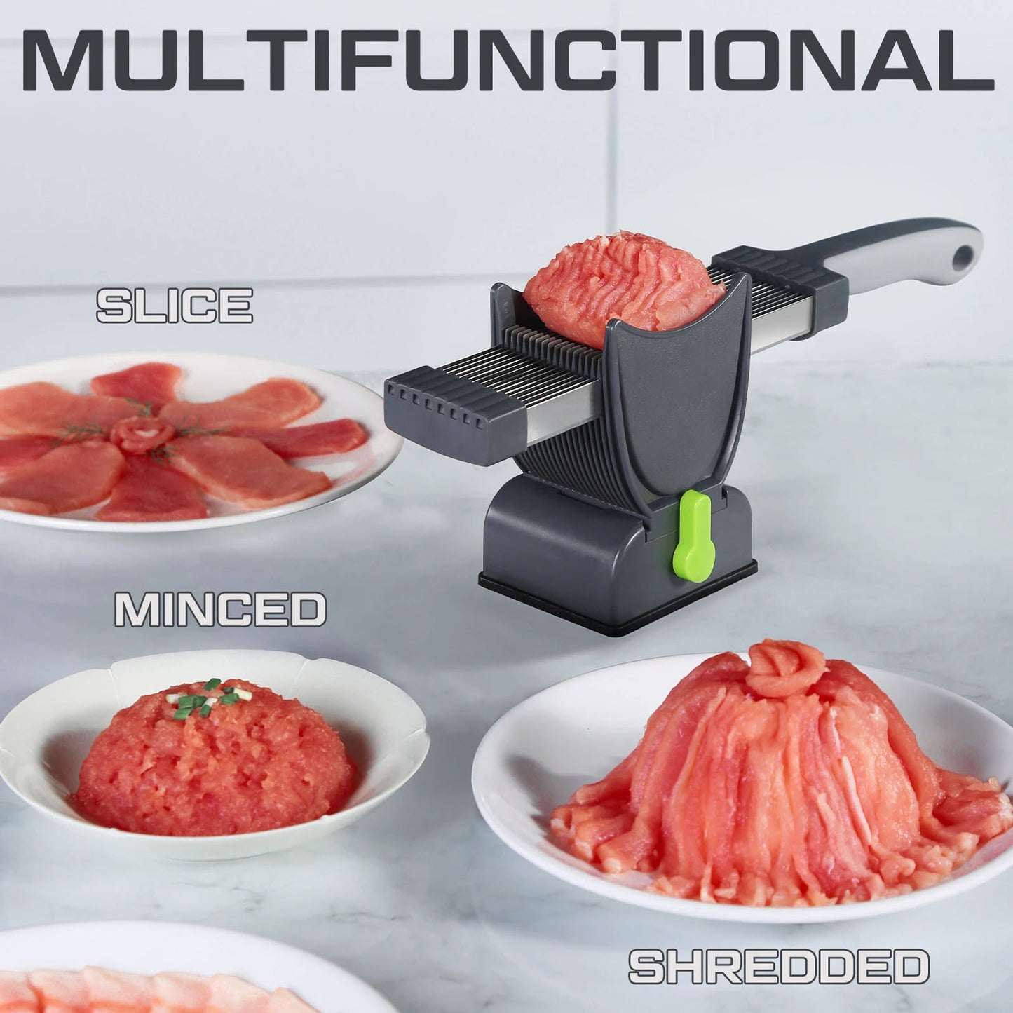 Färsk köttskärare