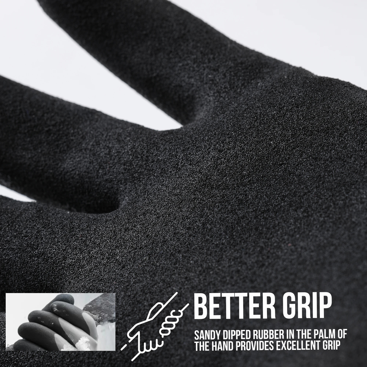 Fleece-Lined Winter Work Gloves