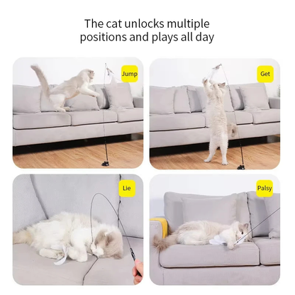 Hands-Free Suction Cup Cat Wand