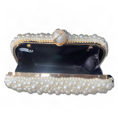 Pearl-Bead Evening Bag