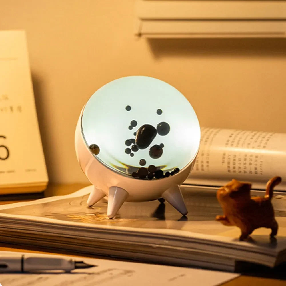 Ferrofluid musikrytmhögtalarlampa