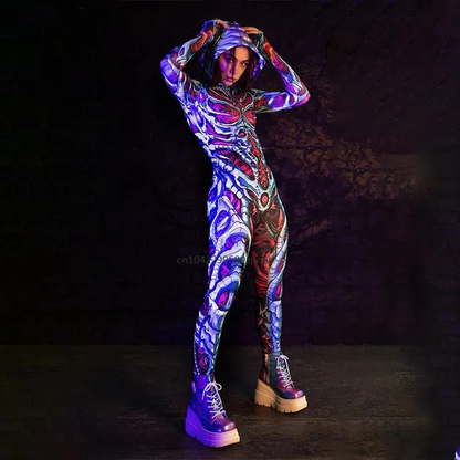 Colorful Skeleton Bodysuit