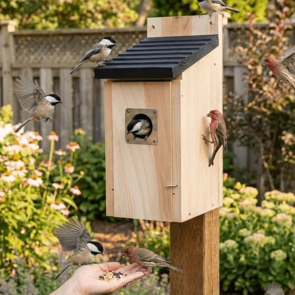Outdoor Wooden Birdhouse