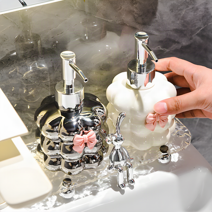 Ceramic Bow Soap Dispenser