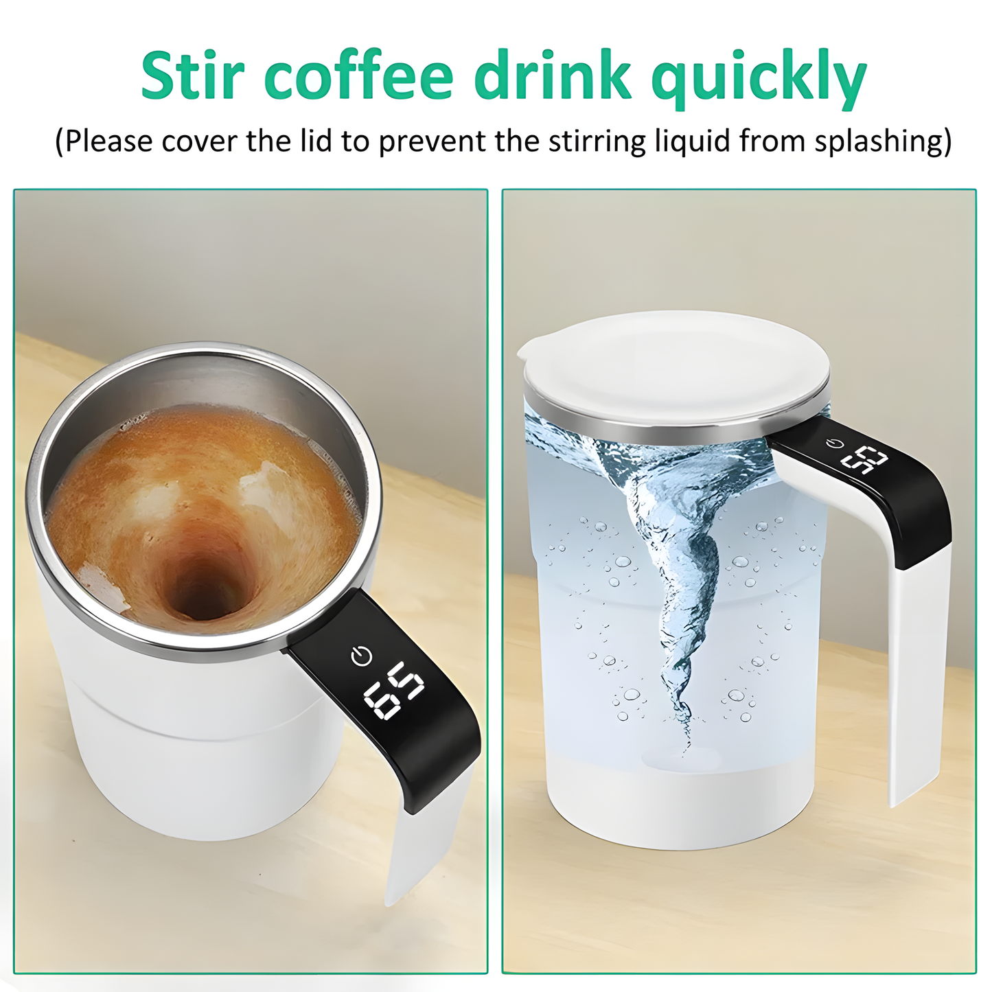 Automatic Stirring Travel Cup