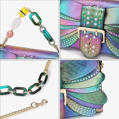 Iridescent Wing Shoulder Bag
