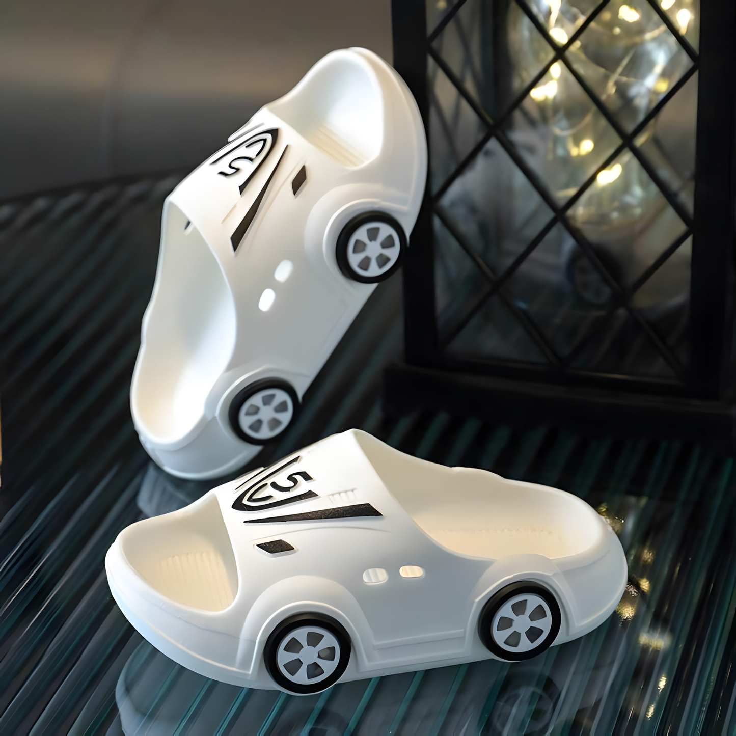 Light-Up Car Slippers for Kids