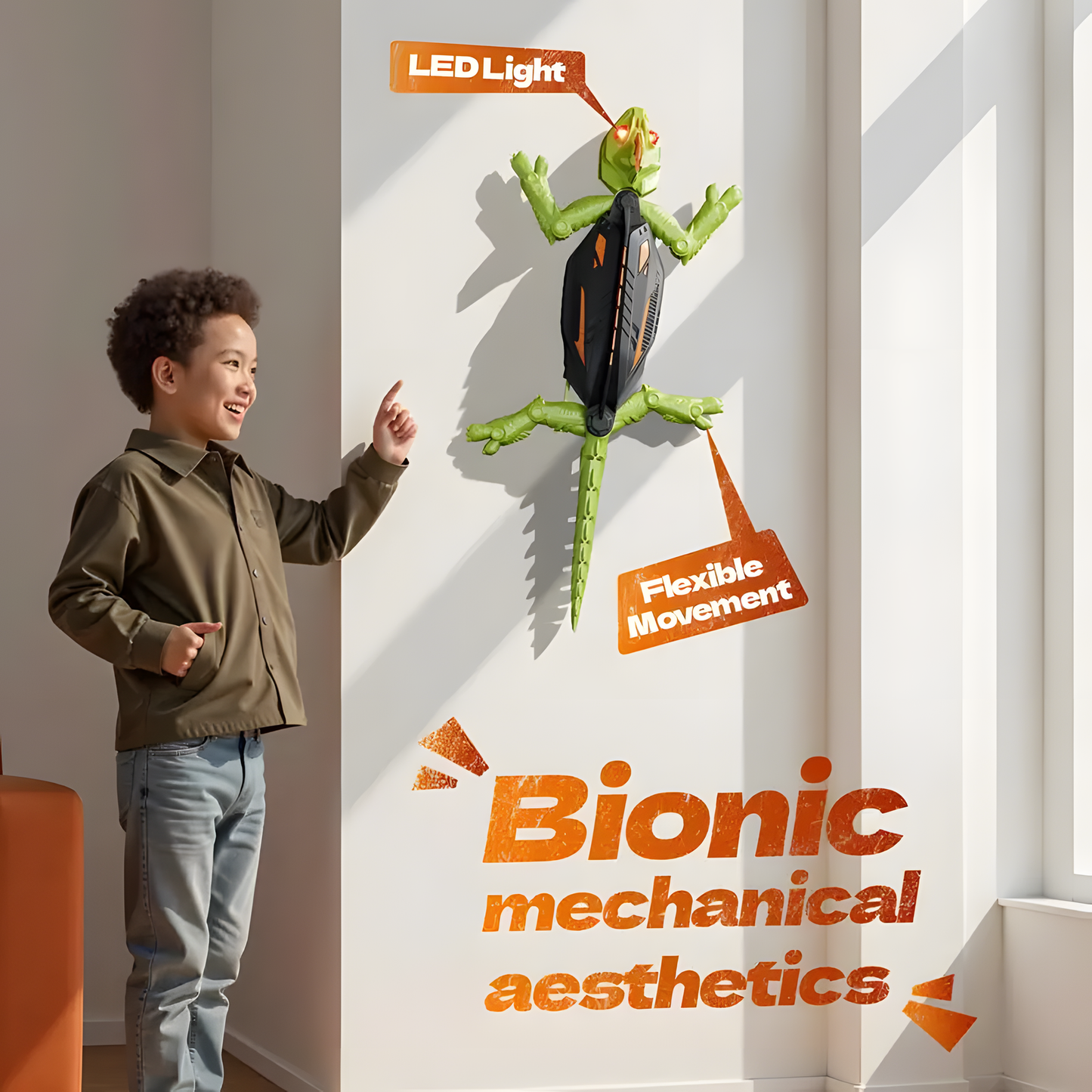 Wall-Climbing Lizard RC Toy