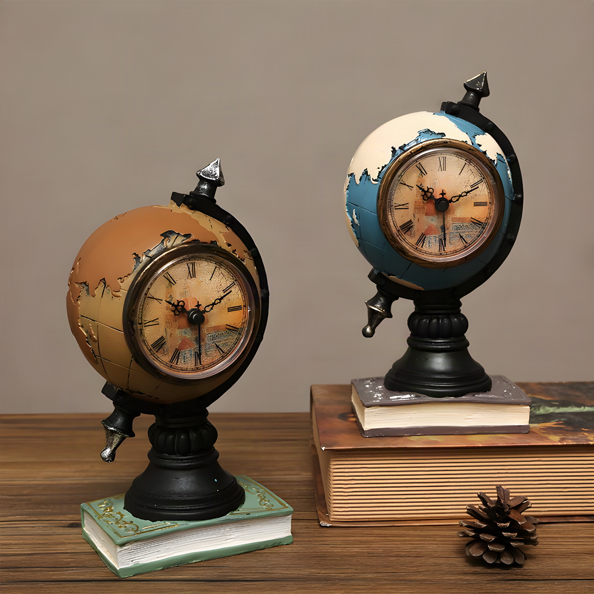 Decorative Globe Desk Clock