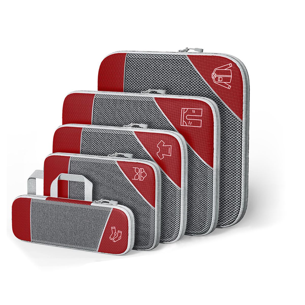 Five-Piece Mesh Packing Cube Set