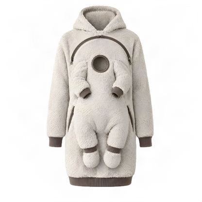 Sherpa Fleece Baby Pouch Hættetrøje