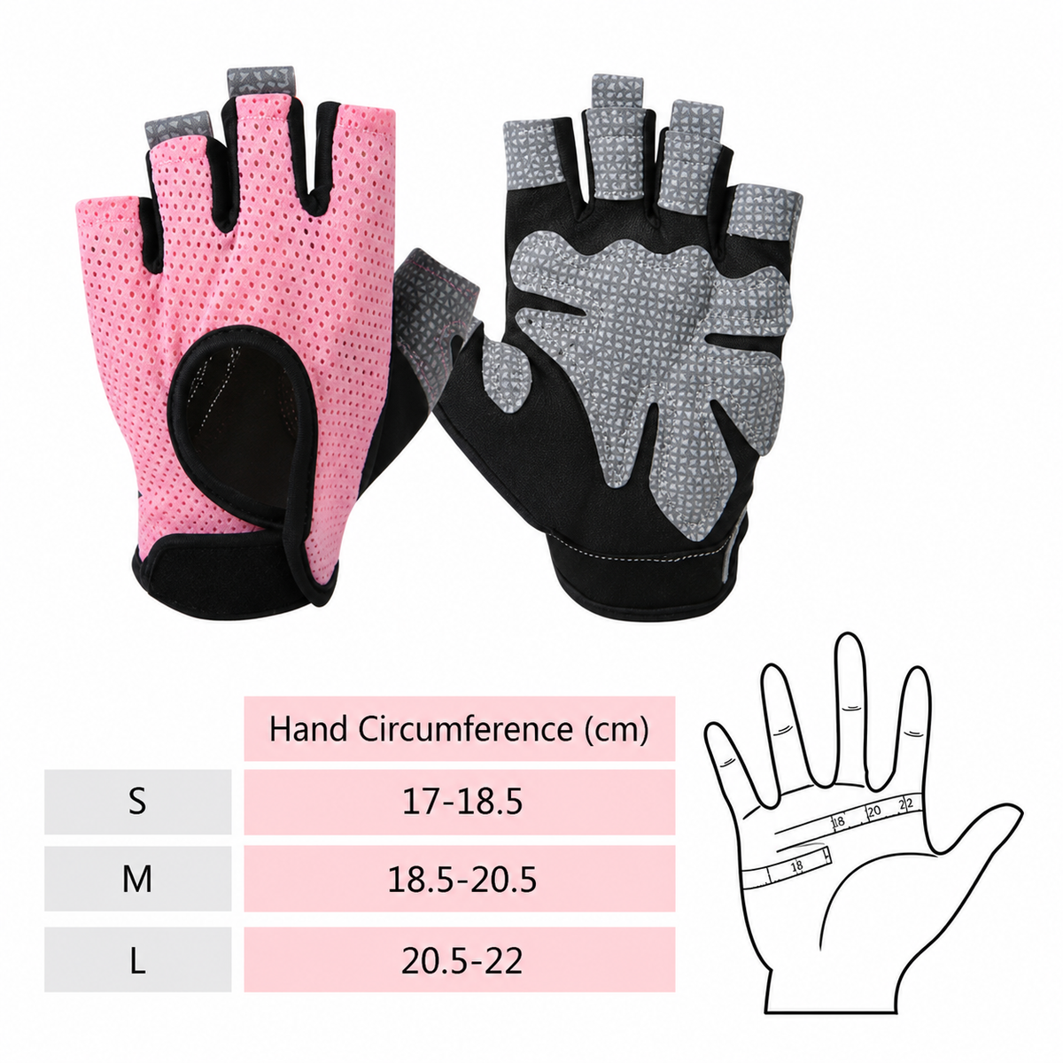 Padded Half-Finger Workout Gloves