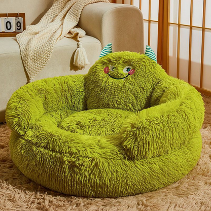 Round Plush Pet Bed